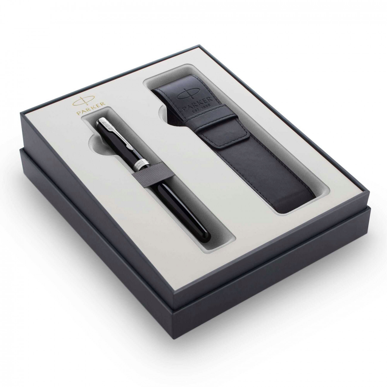 Подарочный набор Parker: перьевая ручка Sonnet Black CT перо M с чехлом