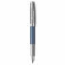 Перьевая ручка Parker Sonnet Premium Metal & Blue Lacquer CT