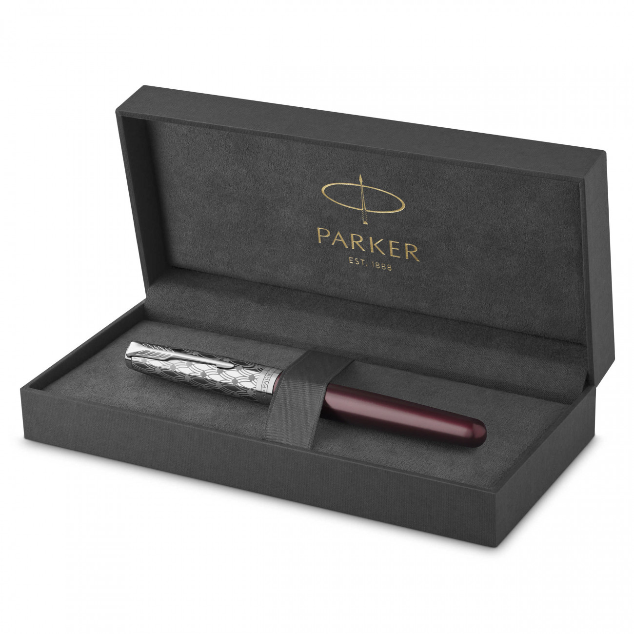 Перьевая ручка Parker Sonnet Premium Metal & Red Lacquer CT