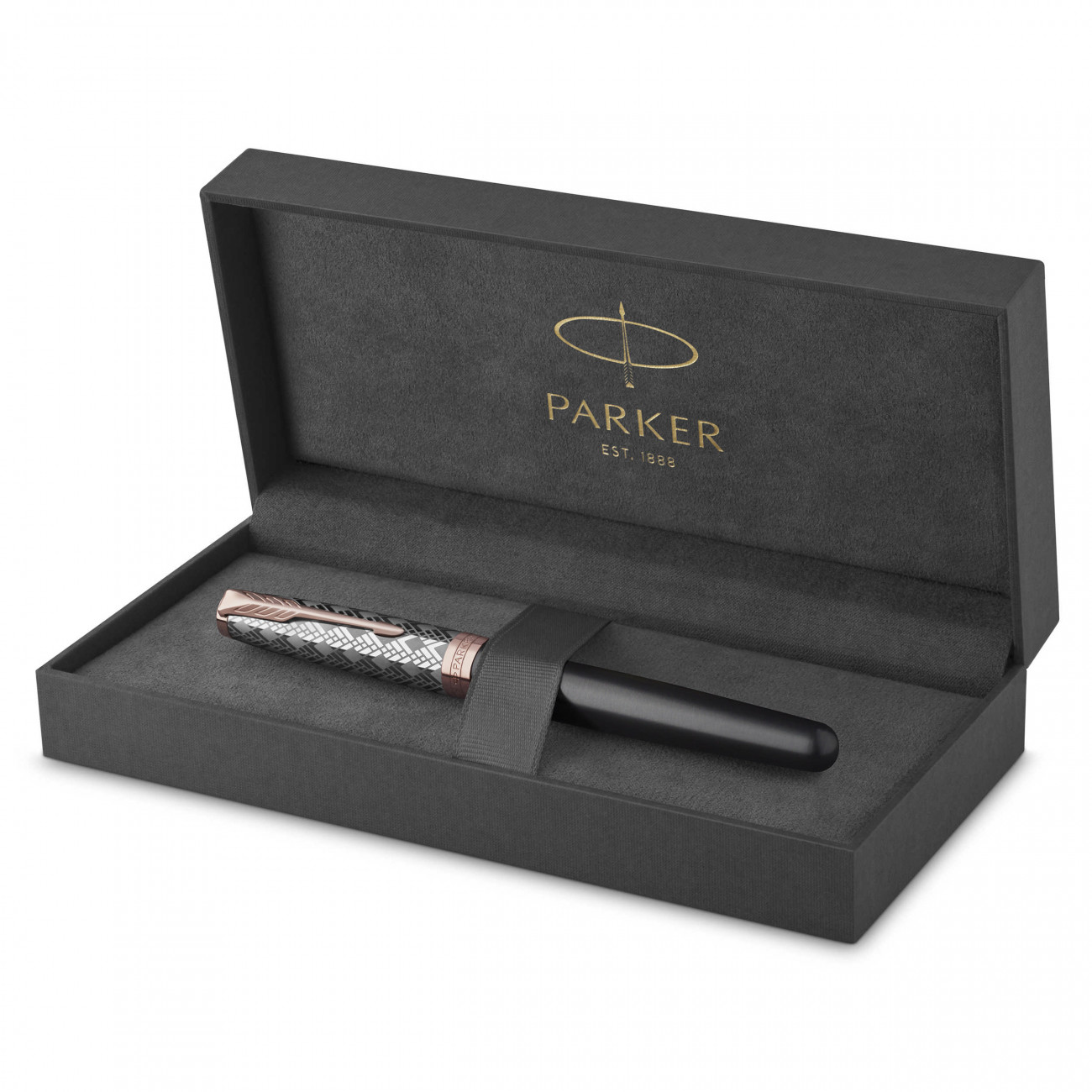Перьевая ручка Parker Sonnet Premium Metal & Grey Lacquer PGT