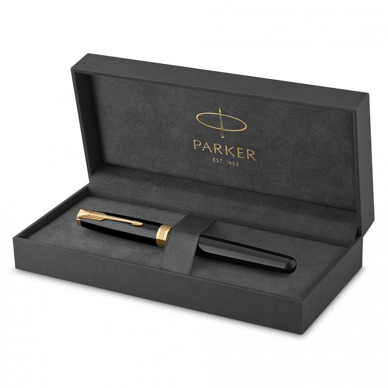 Перьевая ручка Parker Sonnet Black Lacquer GT
