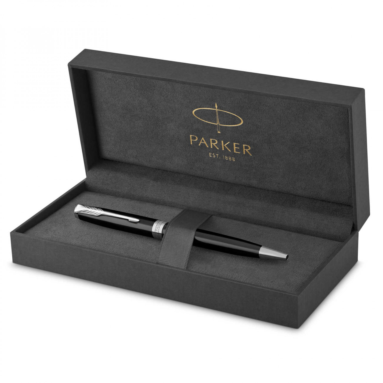 Шариковая ручка Parker Sonnet Black Lacquer CT