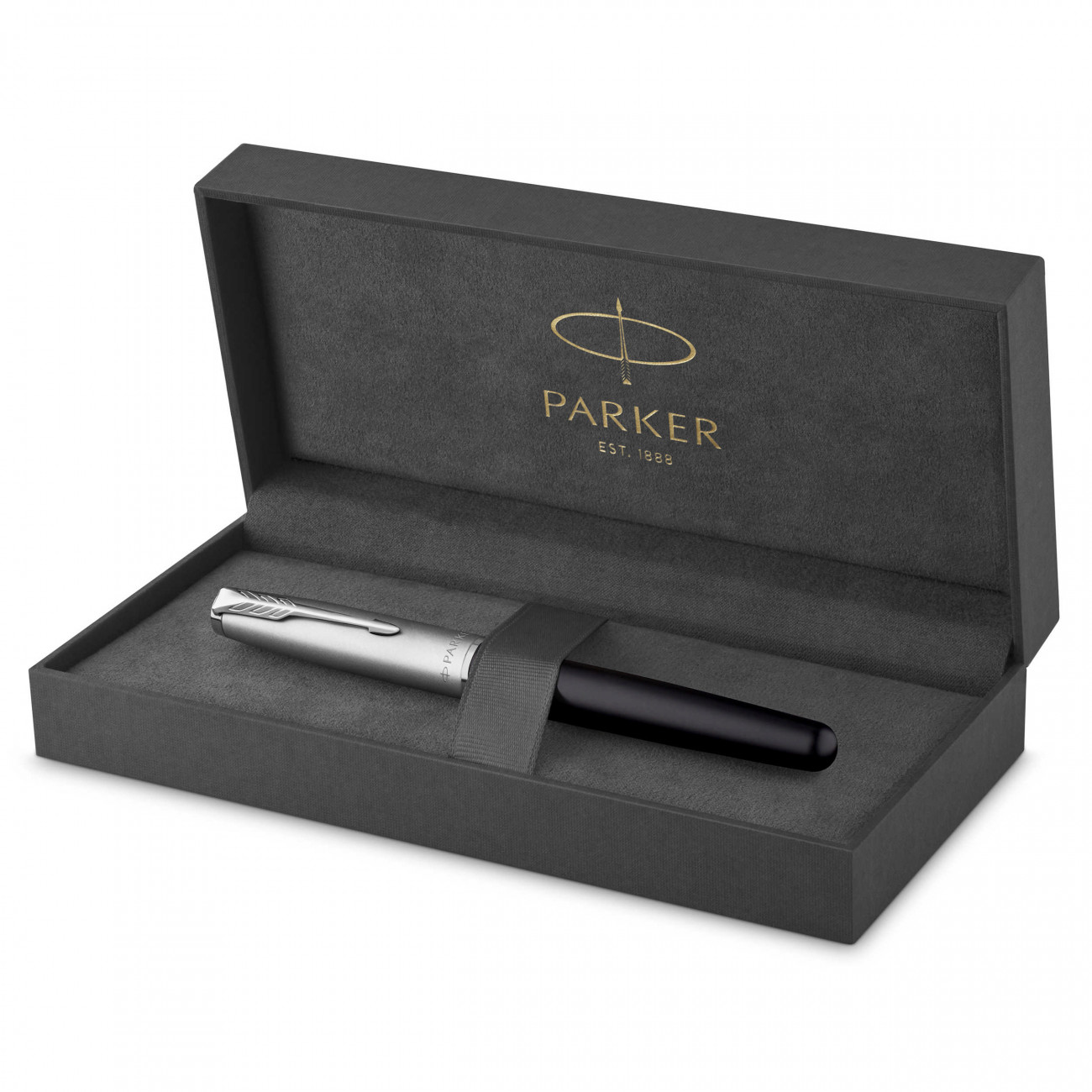 Ручка-роллер Parker Sonnet Entry Metal & Black Lacquer
