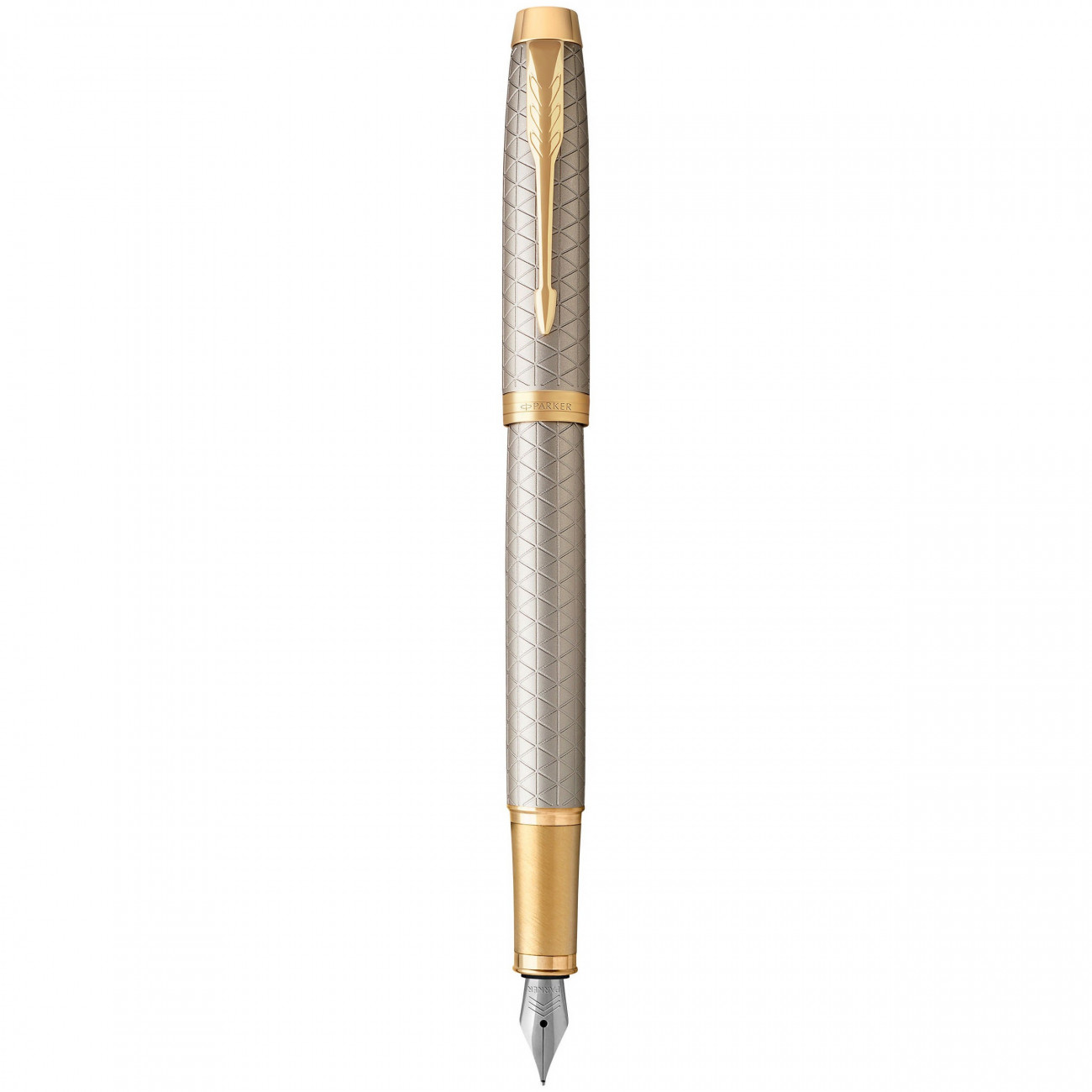 Перьевая ручка Parker IM Premium Warm Silver Gold